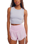 FP Movement 02. WOMENS APPAREL - WOMENS SHORTS - WOMENS SHORTS ACTIVE Women's Carpe Diem Shorts 6602 POWDER PINK