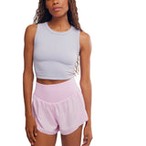 FP Movement 02. WOMENS APPAREL - WOMENS SHORTS - WOMENS SHORTS ACTIVE Women's Carpe Diem Shorts 6602 POWDER PINK