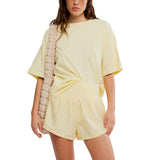 FP Movement 02. WOMENS APPAREL - WOMENS SHORTS - WOMENS SHORTS ACTIVE Women's Carpe Diem Shorts 7804 SUNLIT YELLOW