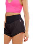 FP Movement 02. WOMENS APPAREL - WOMENS SHORTS - WOMENS SHORTS ACTIVE Women's Carpe Diem Shorts 0010 BLACK