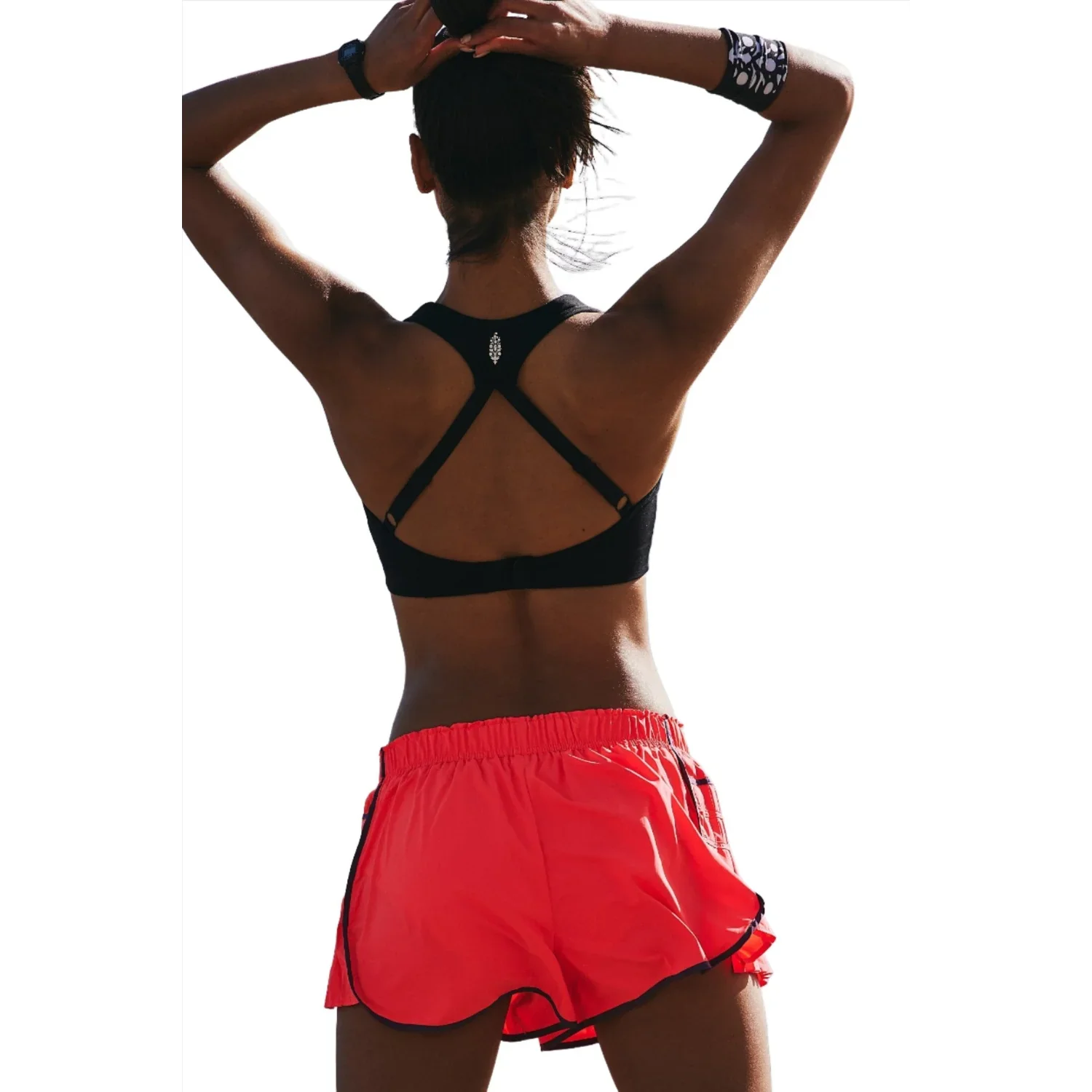 FP Movement 02. WOMENS APPAREL - WOMENS SHORTS - WOMENS SHORTS ACTIVE Women's Easy Tiger Short ELECTRIC SUNSET COMBO