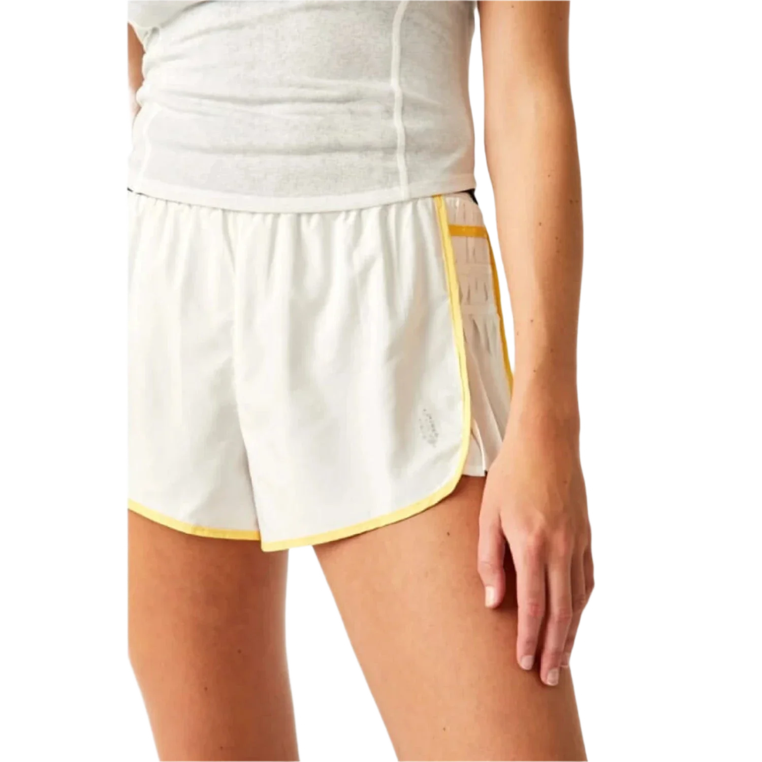 FP Movement 02. WOMENS APPAREL - WOMENS SHORTS - WOMENS SHORTS ACTIVE Women's Easy Tiger Short WHITE|MANGO