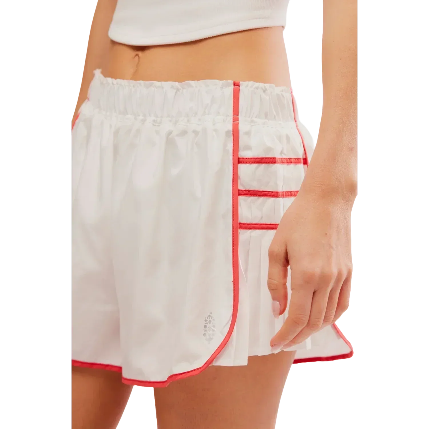 FP Movement 02. WOMENS APPAREL - WOMENS SHORTS - WOMENS SHORTS ACTIVE Women's Easy Tiger Short 1100 WHITE COMBO