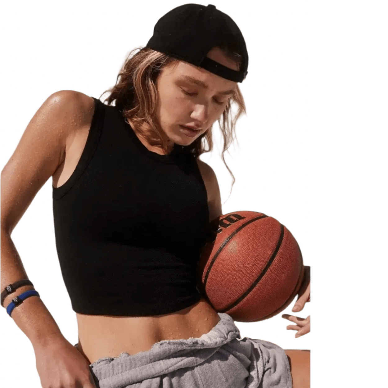 FP Movement 02. WOMENS APPAREL - WOMENS SS SHIRTS - WOMENS TANK ACTIVE Women's Free Throw Muscle Tank 0010 BLACK