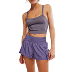 FP Movement 02. WOMENS APPAREL - WOMENS SHORTS - WOMENS SHORTS ACTIVE Women's Get Your Flirt On Short 0059 GRAPHITE