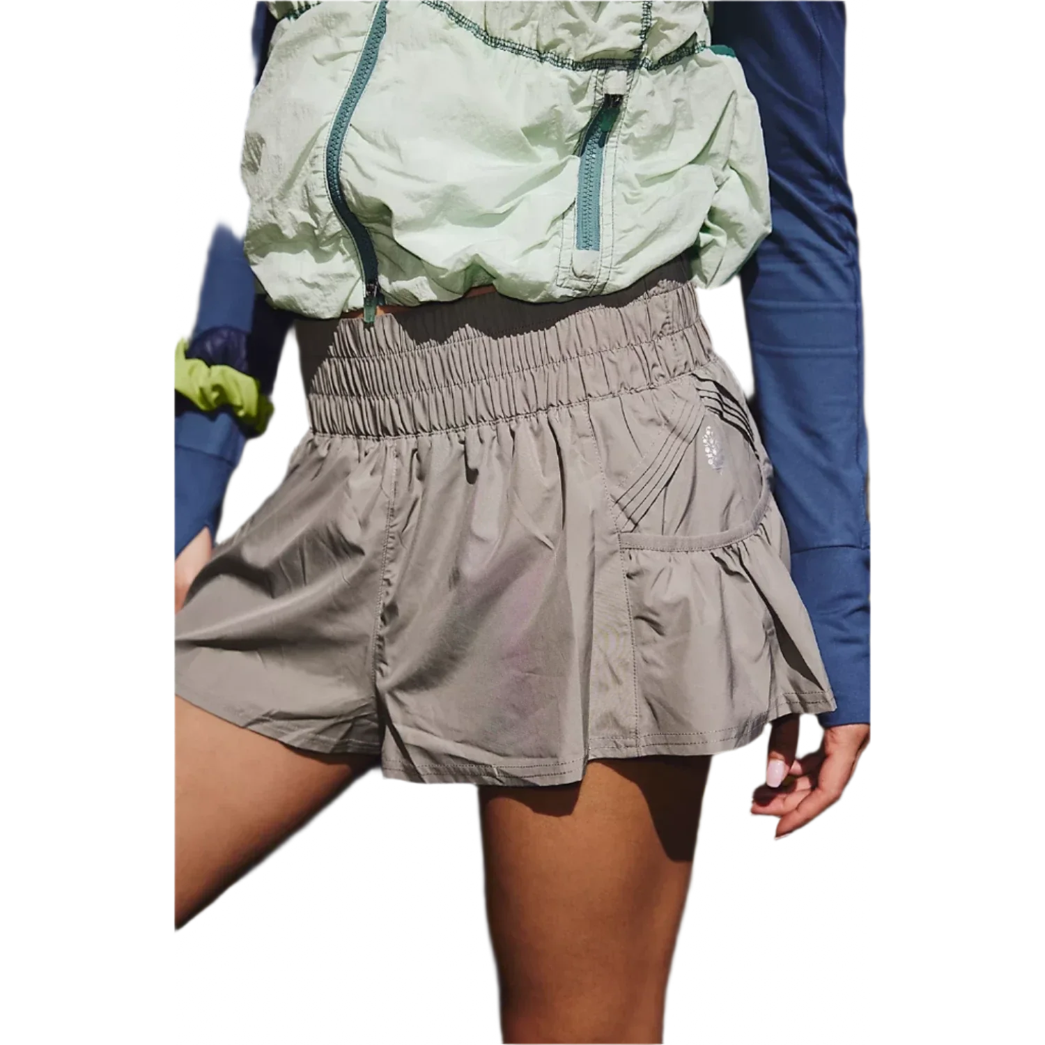 FP Movement 02. WOMENS APPAREL - WOMENS SHORTS - WOMENS SHORTS ACTIVE Women's Get Your Flirt On Short 3125 SAGE STONE