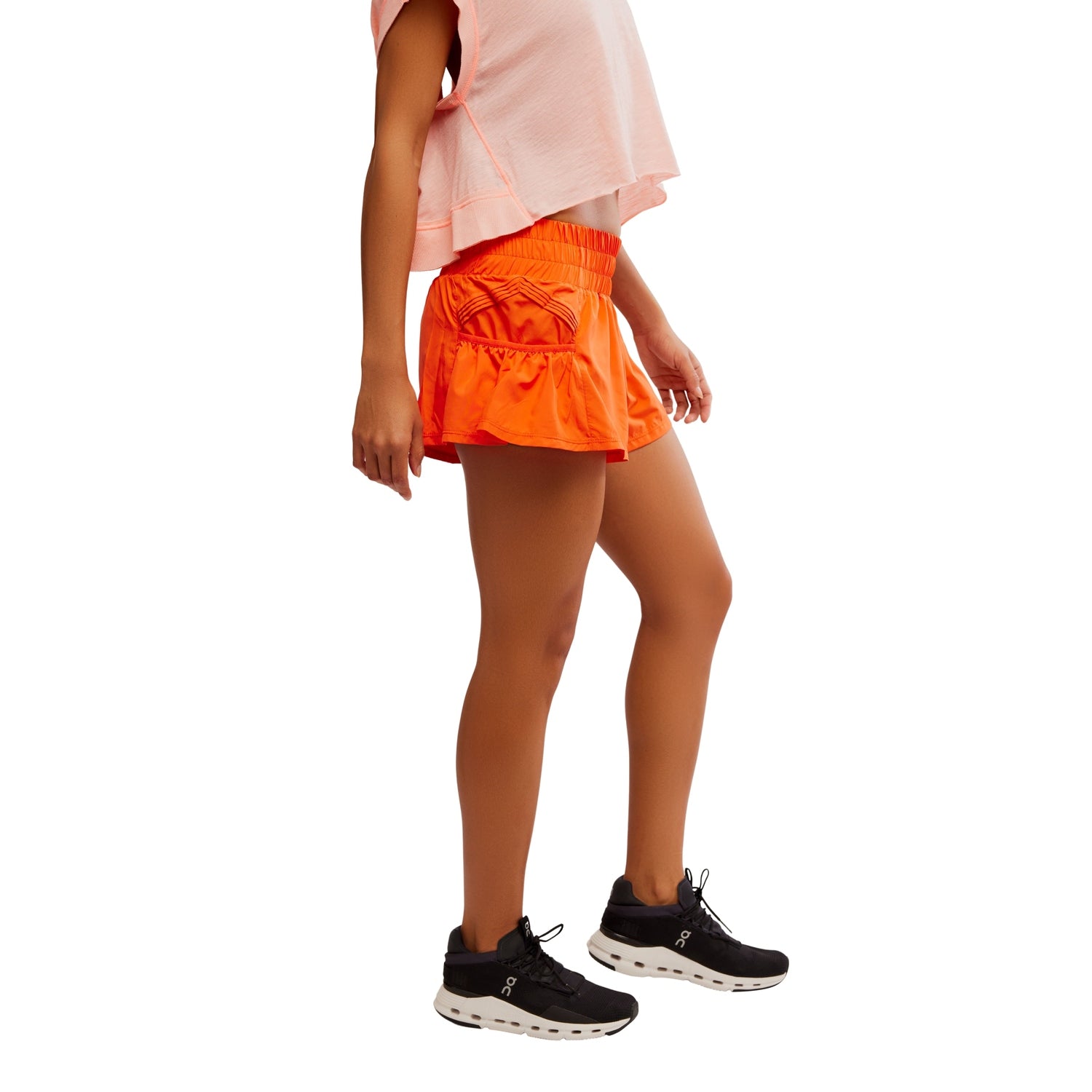 FP Movement 02. WOMENS APPAREL - WOMENS SHORTS - WOMENS SHORTS ACTIVE Women's Get Your Flirt On Short 6645 SCARLETT