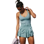 FP Movement 02. WOMENS APPAREL - WOMENS SHORTS - WOMENS SHORTS ACTIVE Women's Get Your Flirt On Short 4103 EUCALYPTUS