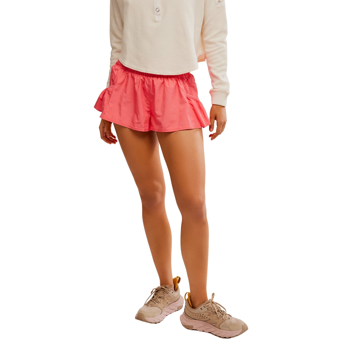 FP Movement 02. WOMENS APPAREL - WOMENS SHORTS - WOMENS SHORTS ACTIVE Women's Get Your Flirt On Short 6148 HIBISCUS