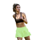 FP Movement 02. WOMENS APPAREL - WOMENS SHORTS - WOMENS SHORTS ACTIVE Women's Get Your Flirt On Short 7730 HIGHLIGHTER YELLOW