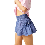 FP Movement 02. WOMENS APPAREL - WOMENS SHORTS - WOMENS SHORTS ACTIVE Women's Get Your Flirt On Short 4295 SUMMER BLUEBERRY