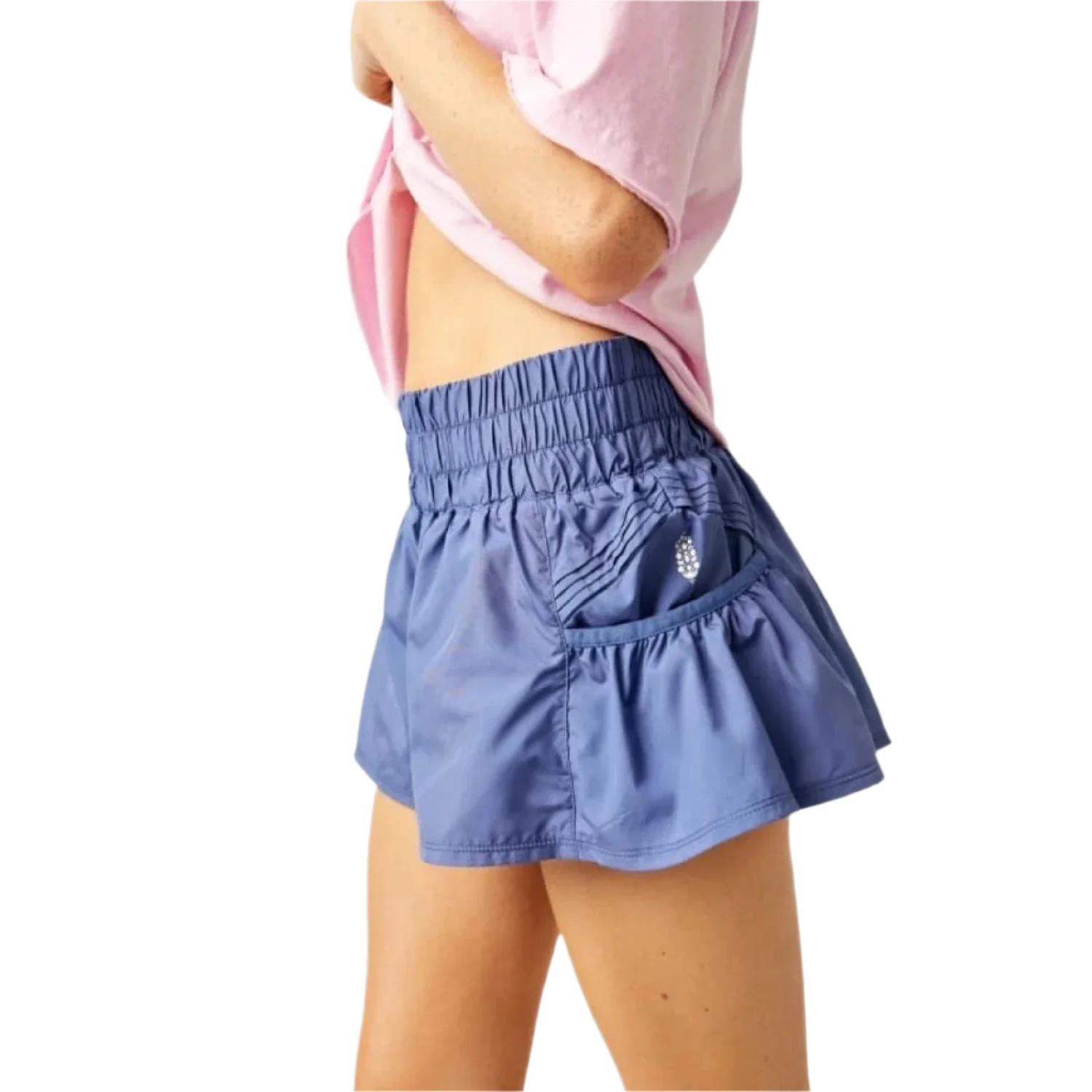 FP Movement 02. WOMENS APPAREL - WOMENS SHORTS - WOMENS SHORTS ACTIVE Women's Get Your Flirt On Short 4295 SUMMER BLUEBERRY