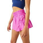 FP Movement 02. WOMENS APPAREL - WOMENS SHORTS - WOMENS SHORTS ACTIVE Women's Get Your Flirt On Short NEON MAGENTA