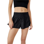 FP Movement 02. WOMENS APPAREL - WOMENS SHORTS - WOMENS SHORTS ACTIVE Women's Get Your Flirt On Short BLACK