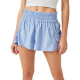 FP Movement 02. WOMENS APPAREL - WOMENS SHORTS - WOMENS SHORTS ACTIVE Women's Get Your Flirt On Short CLOUDY WATERS