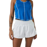 FP Movement 02. WOMENS APPAREL - WOMENS SHORTS - WOMENS SHORTS ACTIVE Women's Get Your Flirt On Short WHITE