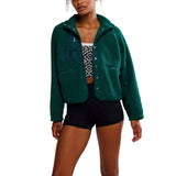 FP Movement 02. WOMENS APPAREL - WOMENS JACKETS - WOMENS JACKETS FLEECE Women's Hit The Slopes Fleece Jacket 3270 EVERGREEN