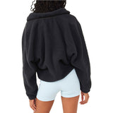 FP Movement 02. WOMENS APPAREL - WOMENS JACKETS - WOMENS JACKETS FLEECE Women's Hit The Slopes Fleece Jacket 0010 BLACK