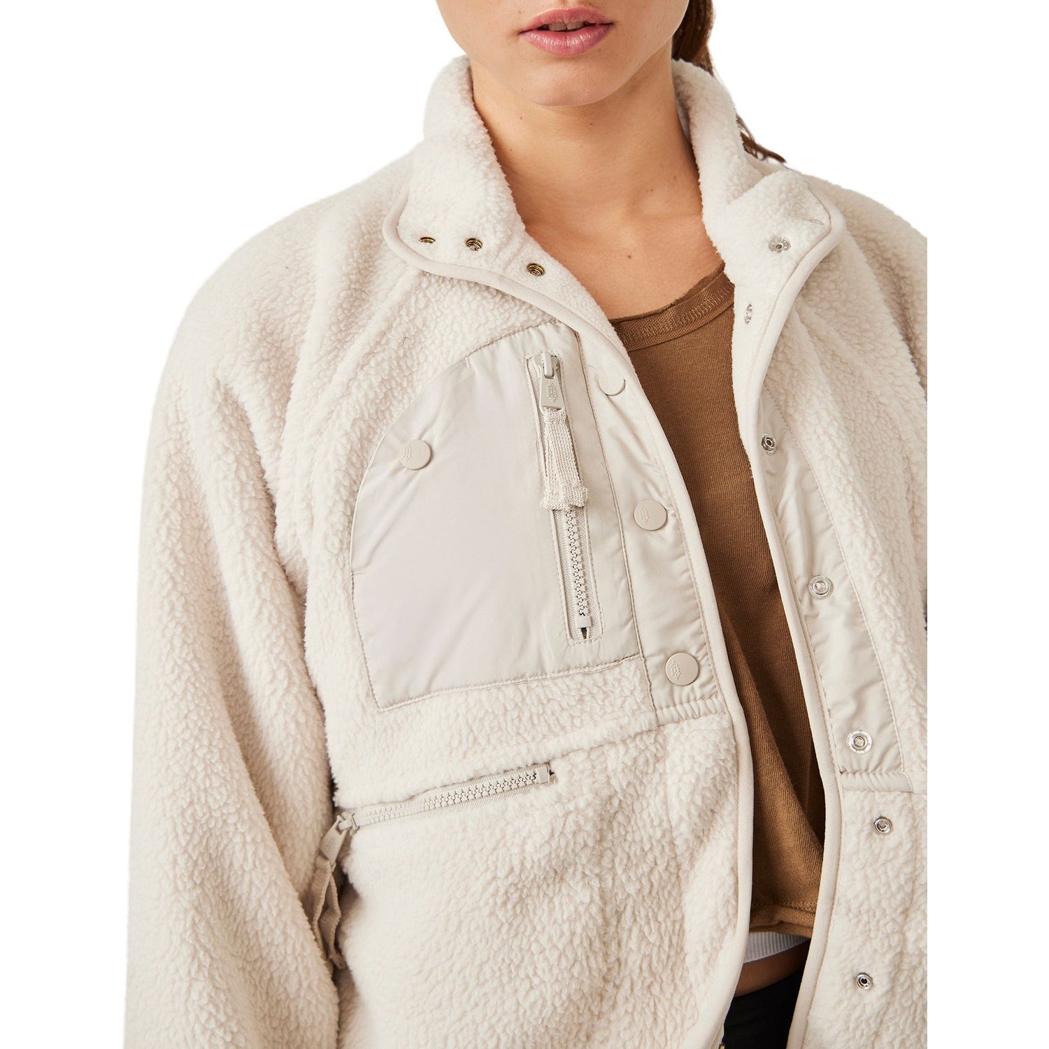 FP Movement 02. WOMENS APPAREL - WOMENS JACKETS - WOMENS JACKETS FLEECE Women's Hit The Slopes Fleece Jacket 1150 MUTED BEIGE