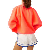 FP Movement 02. WOMENS APPAREL - WOMENS JACKETS - WOMENS JACKETS FLEECE Women's Hit The Slopes Fleece Jacket 6024 NEON CORAL