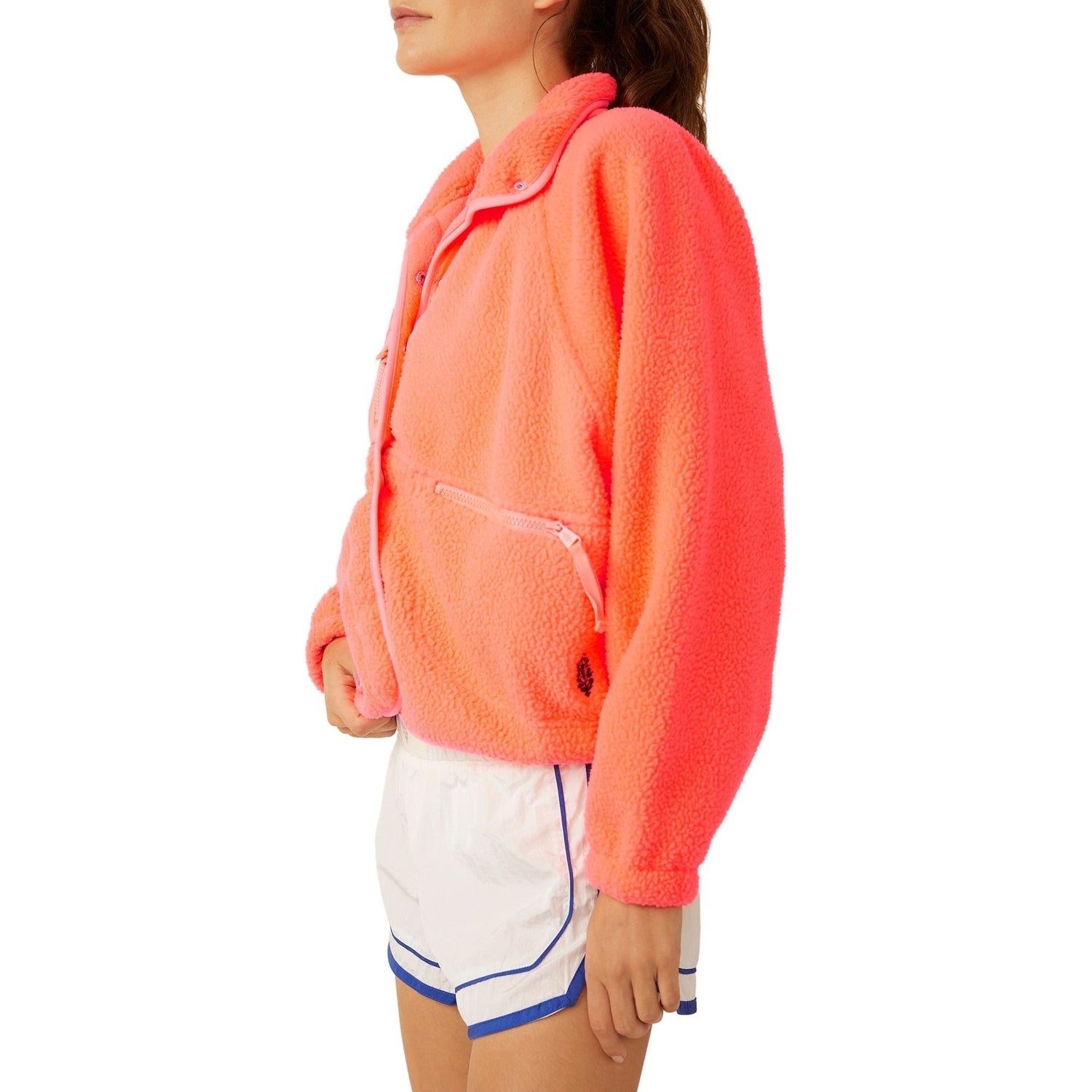 FP Movement 02. WOMENS APPAREL - WOMENS JACKETS - WOMENS JACKETS FLEECE Women's Hit The Slopes Fleece Jacket 6024 NEON CORAL