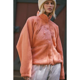 FP Movement 02. WOMENS APPAREL - WOMENS JACKETS - WOMENS JACKETS FLEECE Women's Hit The Slopes Fleece Jacket 8828 FROSTED PEACH