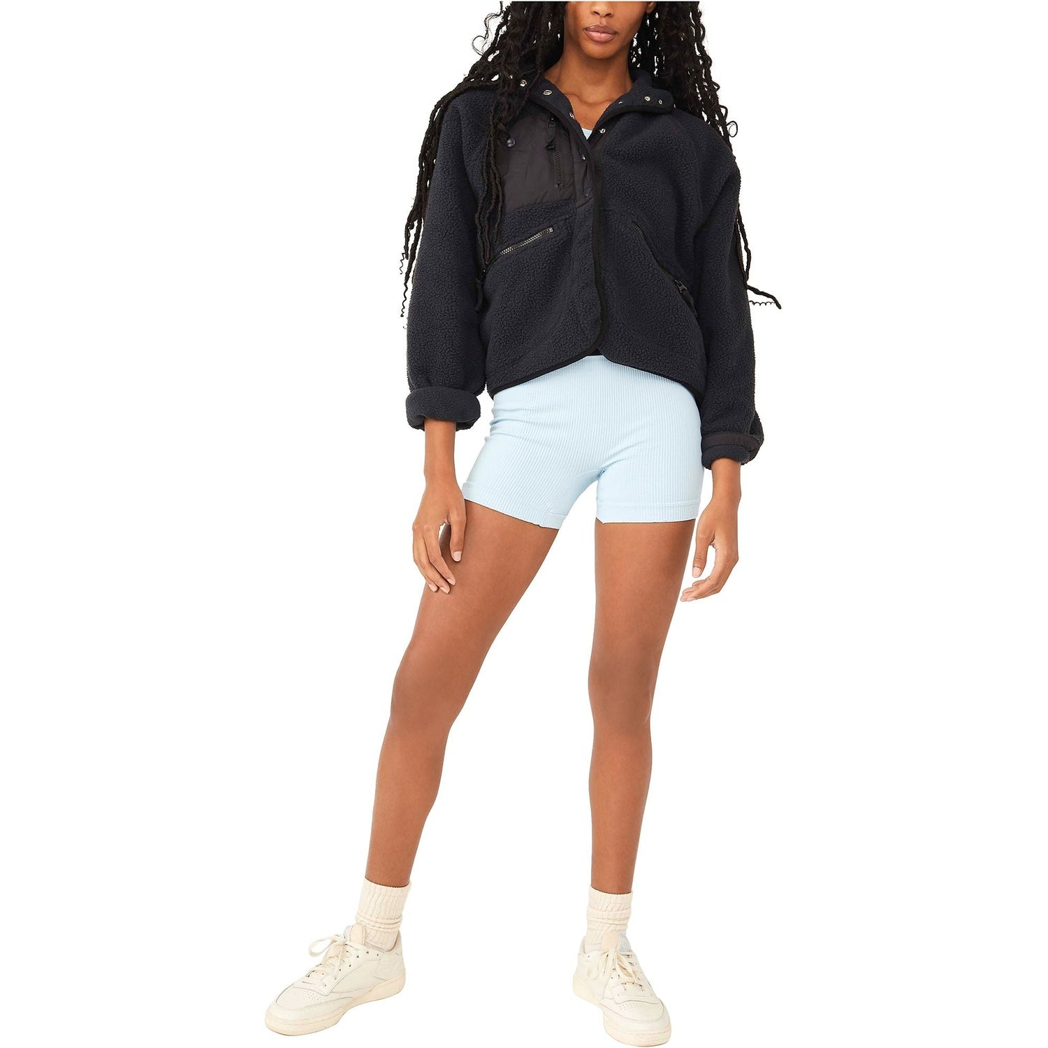 FP Movement 02. WOMENS APPAREL - WOMENS JACKETS - WOMENS JACKETS FLEECE Women's Hit The Slopes Fleece Jacket 0010 BLACK