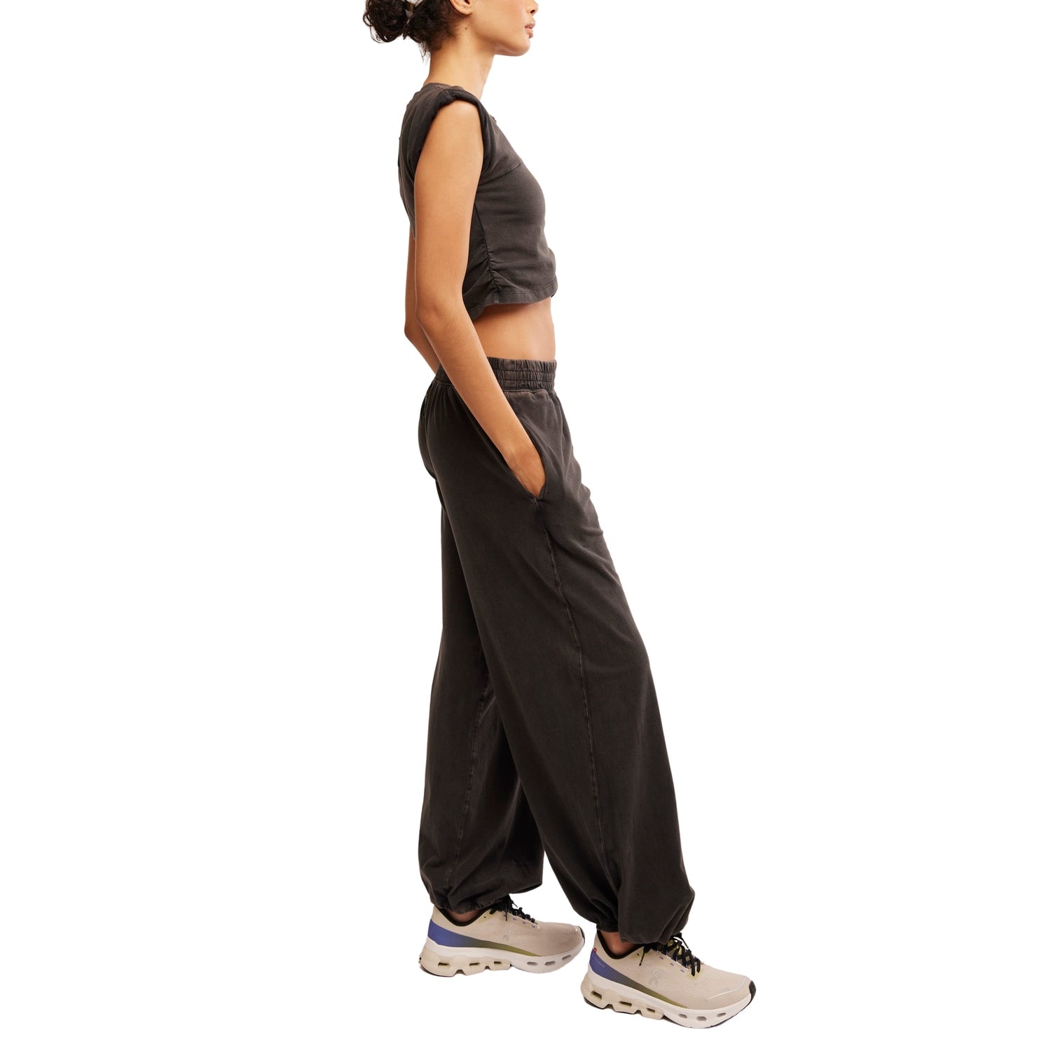 FP Movement 02. WOMENS APPAREL - WOMENS DRESS|SKIRT - WOMENS JUMPERS Women's Hot Shot Crossover Set 0010 BLACK