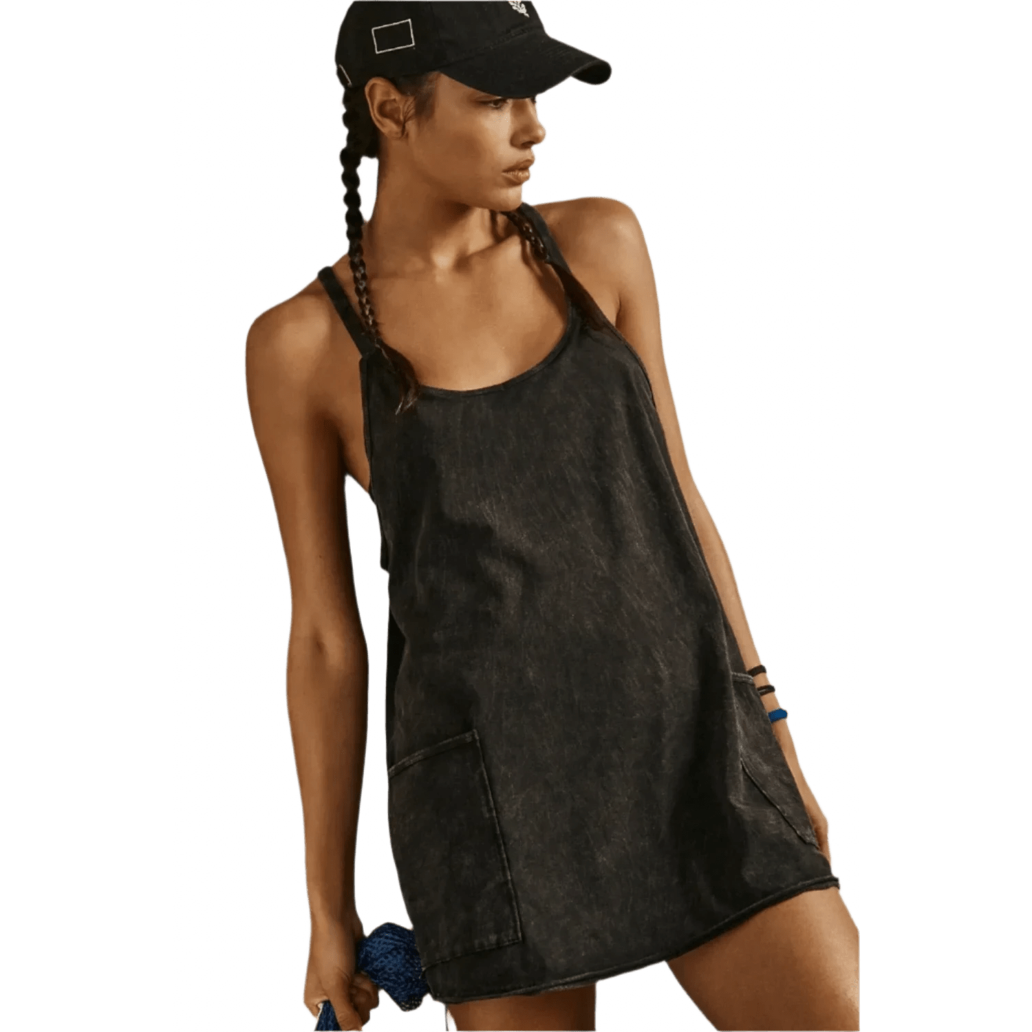 FP Movement 02. WOMENS APPAREL - WOMENS DRESS|SKIRT - WOMENS DRESS ACTIVE Women's Hot Shot Mini Dress 0010 BLACK