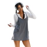 FP Movement 02. WOMENS APPAREL - WOMENS DRESS|SKIRT - WOMENS DRESS ACTIVE Women's Hot Shot Mini Dress 0052 GUNMETAL