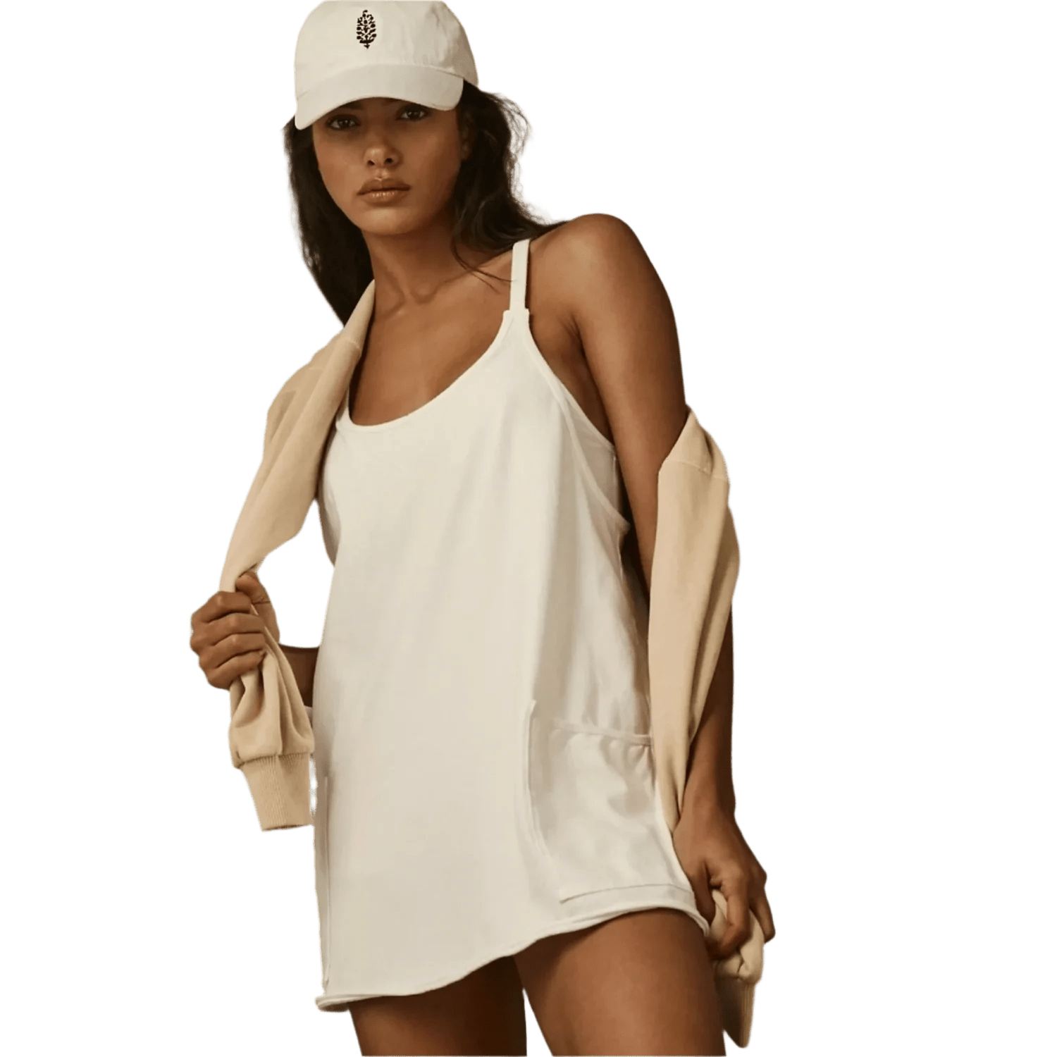 FP Movement 02. WOMENS APPAREL - WOMENS DRESS|SKIRT - WOMENS DRESS ACTIVE Women's Hot Shot Mini Dress 1100 WHITE