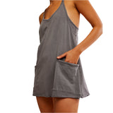 FP Movement 02. WOMENS APPAREL - WOMENS DRESS|SKIRT - WOMENS DRESS ACTIVE Women's Hot Shot Mini Dress 0052 GUNMETAL