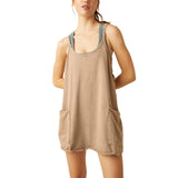 FP Movement 02. WOMENS APPAREL - WOMENS DRESS|SKIRT - WOMENS DRESS ACTIVE Women's Hot Shot Mini Dress 2224 MOCHA LATTE