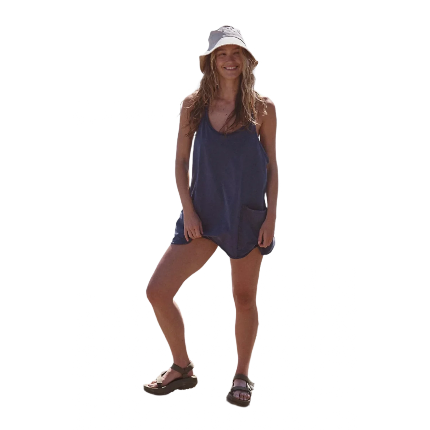 FP Movement 02. WOMENS APPAREL - WOMENS DRESS|SKIRT - WOMENS DRESS ACTIVE Women's Hot Shot Mini Dress 4269 BLUE INDIGO