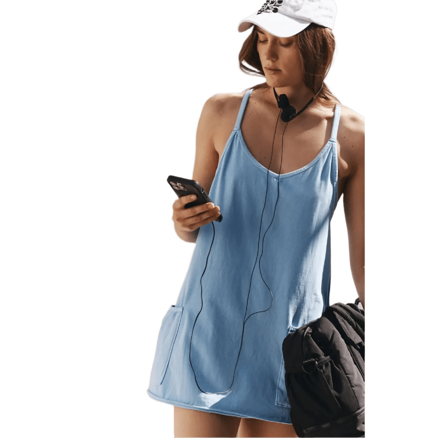 FP Movement 02. WOMENS APPAREL - WOMENS DRESS|SKIRT - WOMENS DRESS ACTIVE Women's Hot Shot Mini Dress 4410 OXFORD BLUE