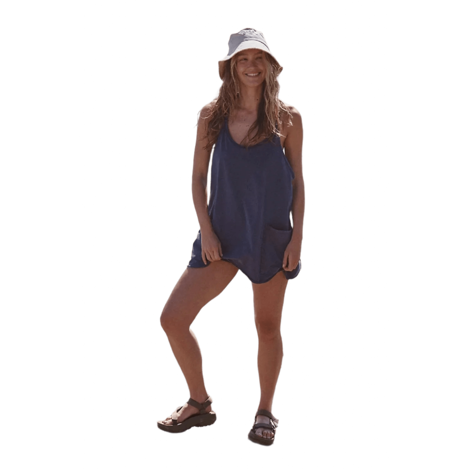 FP Movement 02. WOMENS APPAREL - WOMENS DRESS|SKIRT - WOMENS DRESS ACTIVE Women's Hot Shot Mini Dress 4269 BLUE INDIGO