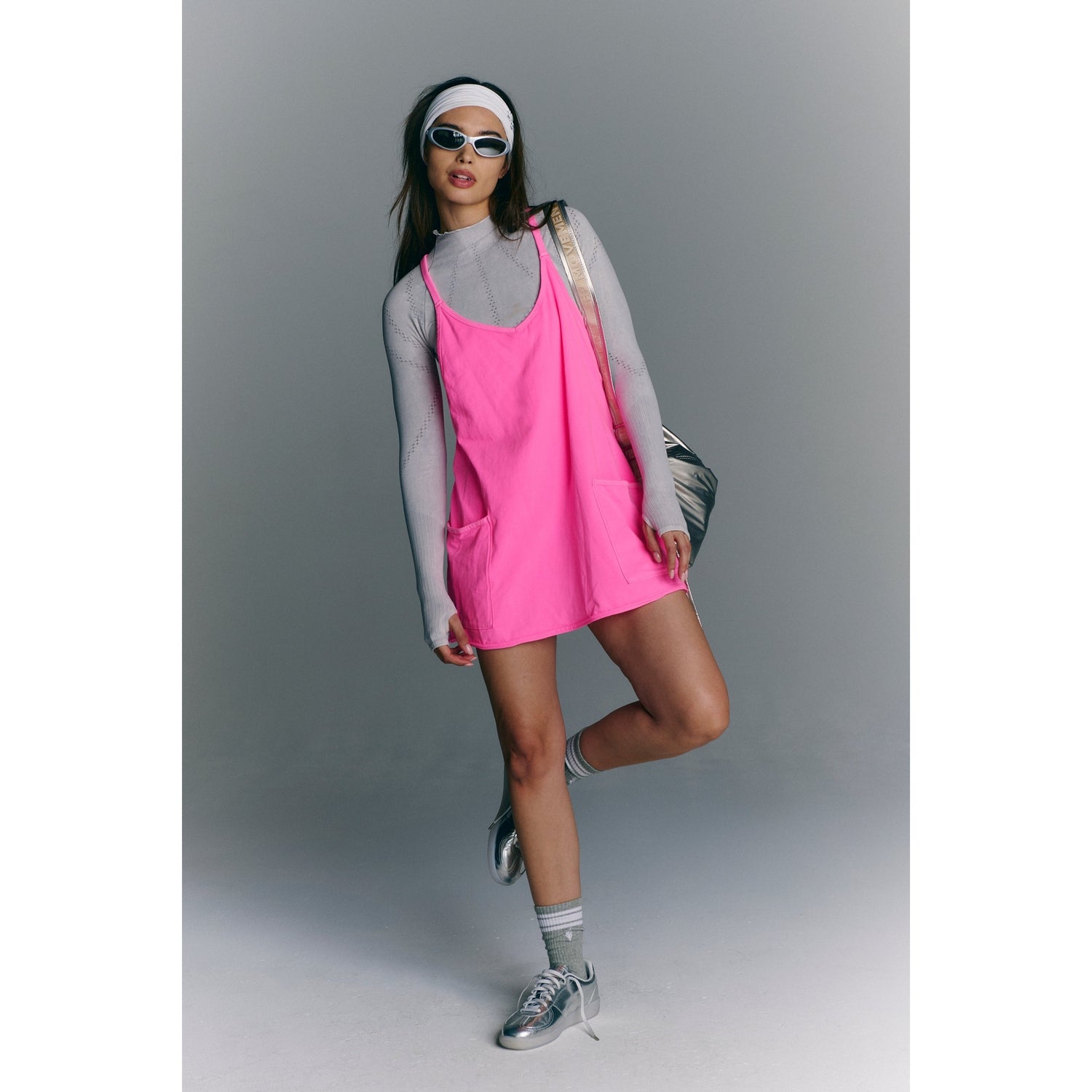 FP Movement 02. WOMENS APPAREL - WOMENS DRESS|SKIRT - WOMENS DRESS ACTIVE Women's Hot Shot Mini Dress 6603 HOT PINK