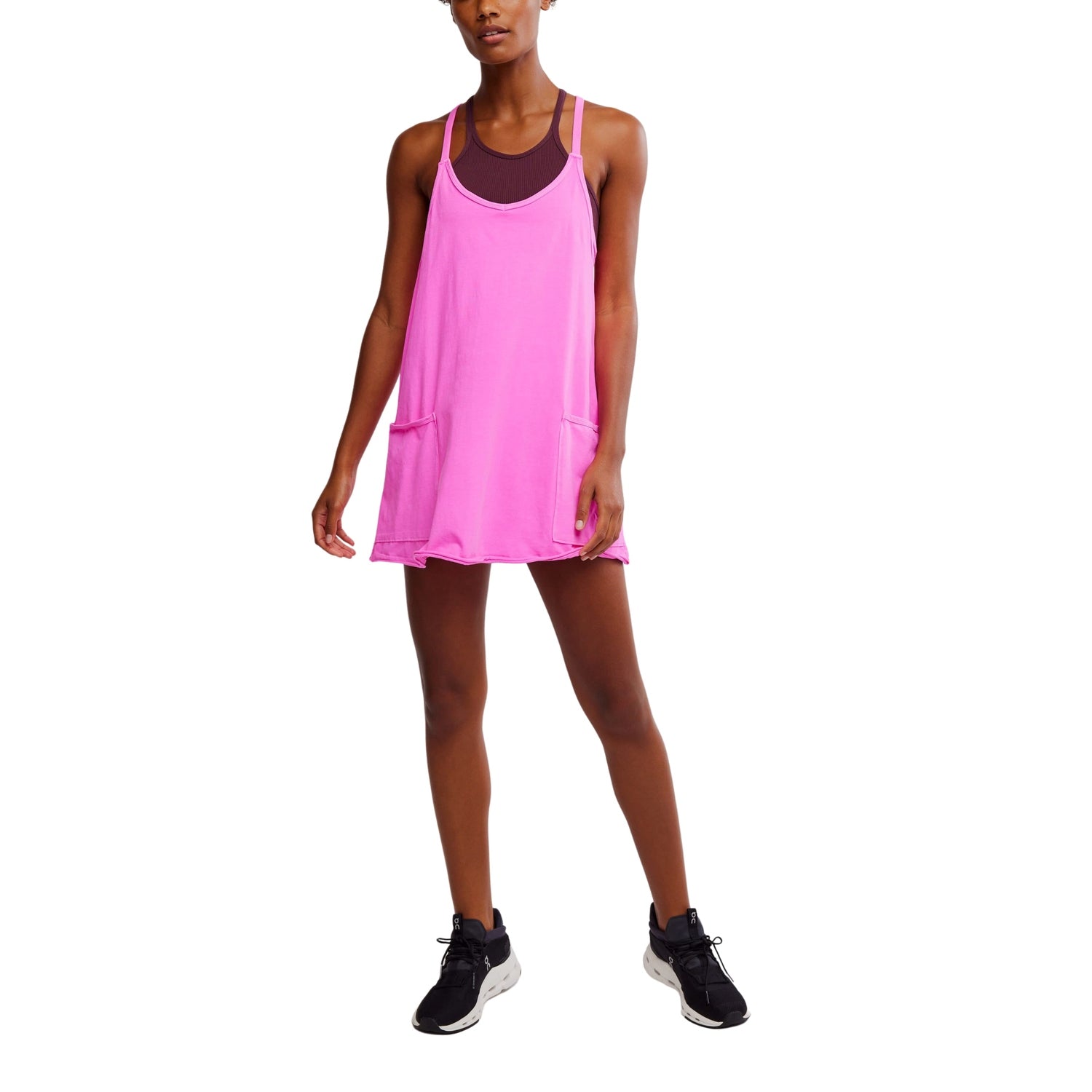 FP Movement 02. WOMENS APPAREL - WOMENS DRESS|SKIRT - WOMENS DRESS ACTIVE Women's Hot Shot Mini Dress 6603 HOT PINK