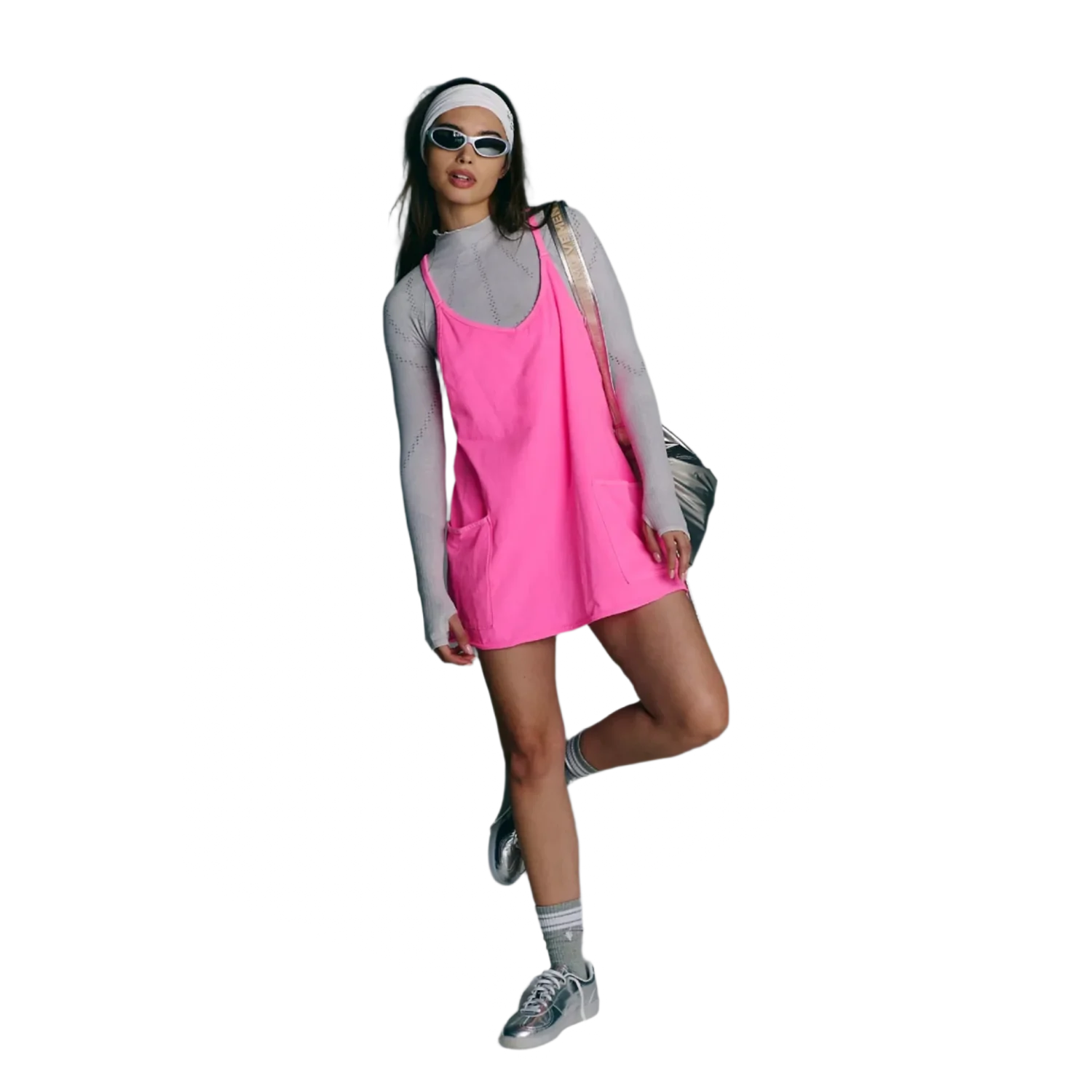 FP Movement 02. WOMENS APPAREL - WOMENS DRESS|SKIRT - WOMENS DRESS ACTIVE Women's Hot Shot Mini Dress 6603 HOT PINK