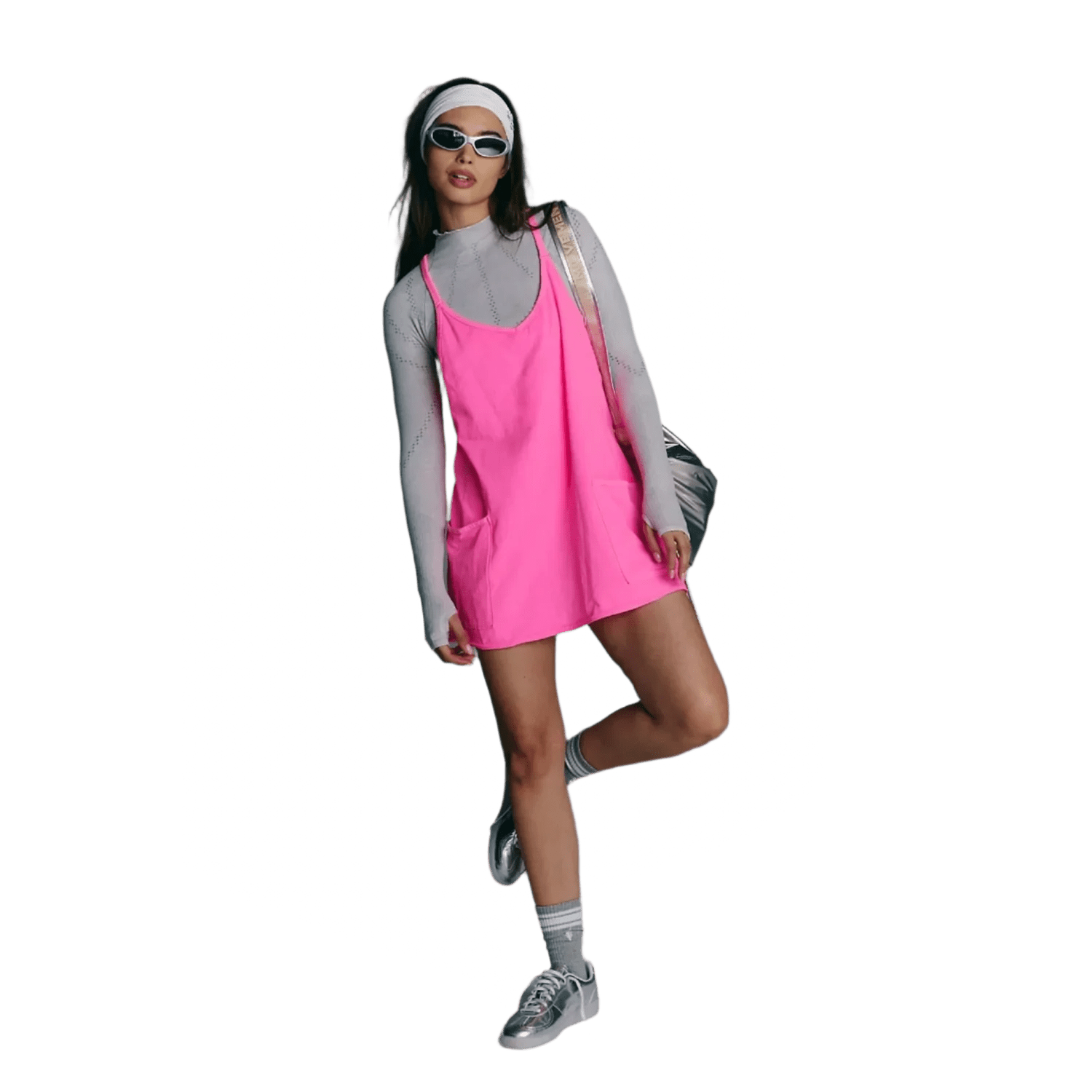 FP Movement 02. WOMENS APPAREL - WOMENS DRESS|SKIRT - WOMENS DRESS ACTIVE Women's Hot Shot Mini Dress 6603 HOT PINK