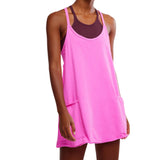 FP Movement 02. WOMENS APPAREL - WOMENS DRESS|SKIRT - WOMENS DRESS ACTIVE Women's Hot Shot Mini Dress 6603 HOT PINK