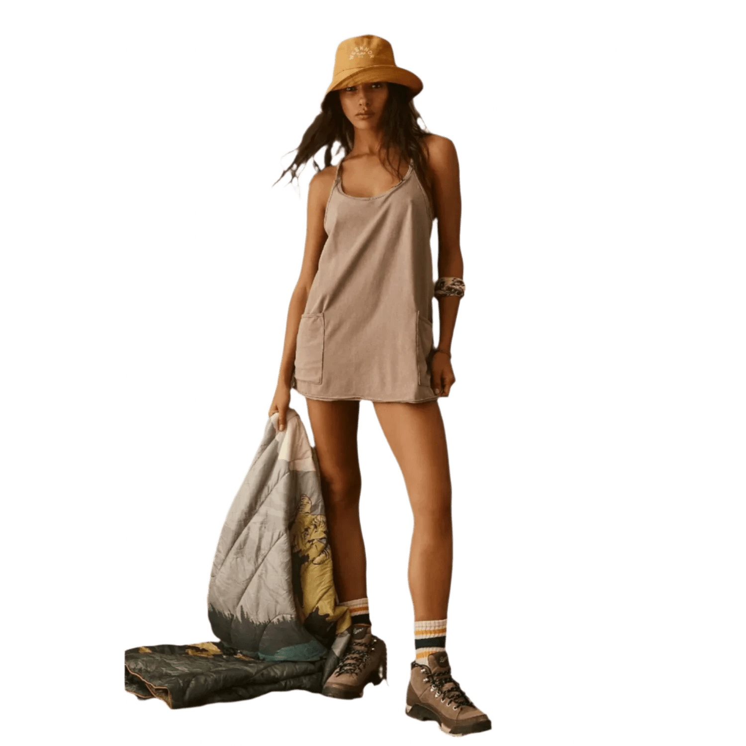 FP Movement 02. WOMENS APPAREL - WOMENS DRESS|SKIRT - WOMENS DRESS ACTIVE Women's Hot Shot Mini Dress 2224 MOCHA LATTE