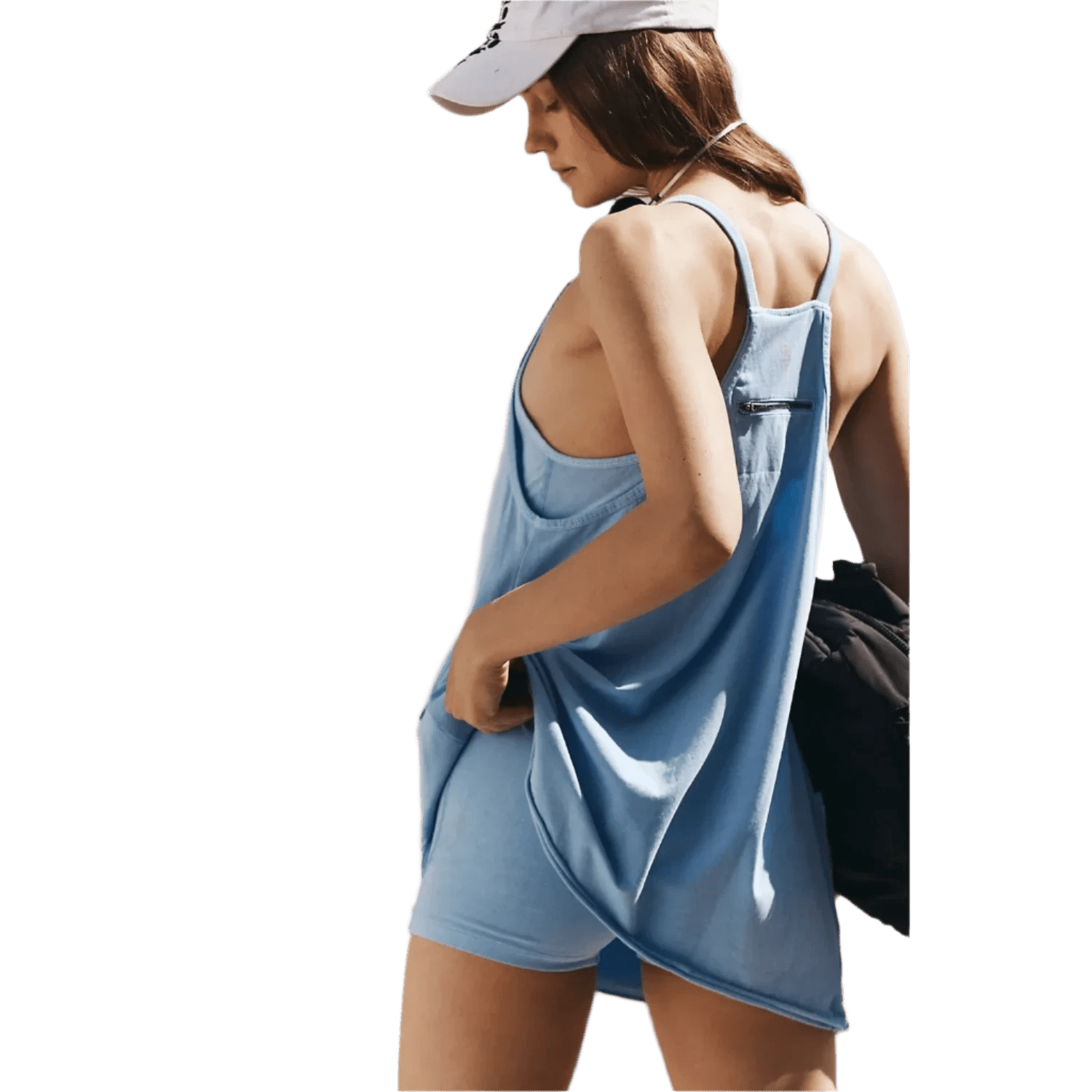 FP Movement 02. WOMENS APPAREL - WOMENS DRESS|SKIRT - WOMENS DRESS ACTIVE Women's Hot Shot Mini Dress 4410 OXFORD BLUE