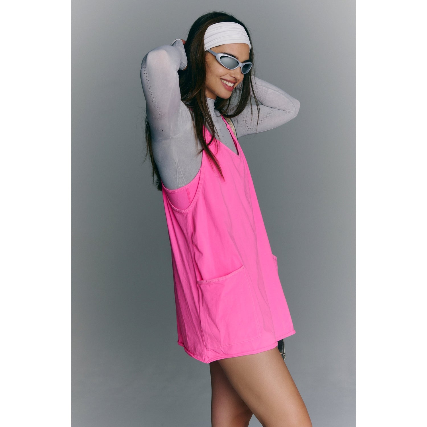 FP Movement 02. WOMENS APPAREL - WOMENS DRESS|SKIRT - WOMENS DRESS ACTIVE Women's Hot Shot Mini Dress 6603 HOT PINK