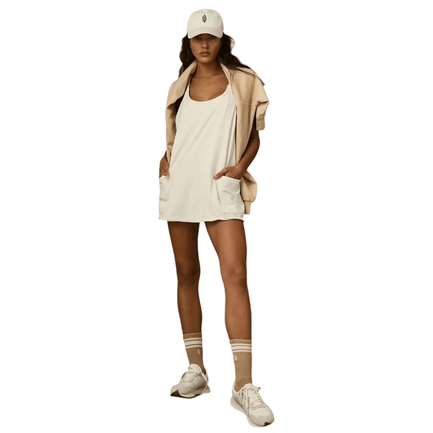 FP Movement 02. WOMENS APPAREL - WOMENS DRESS|SKIRT - WOMENS DRESS ACTIVE Women's Hot Shot Mini Dress 1100 WHITE