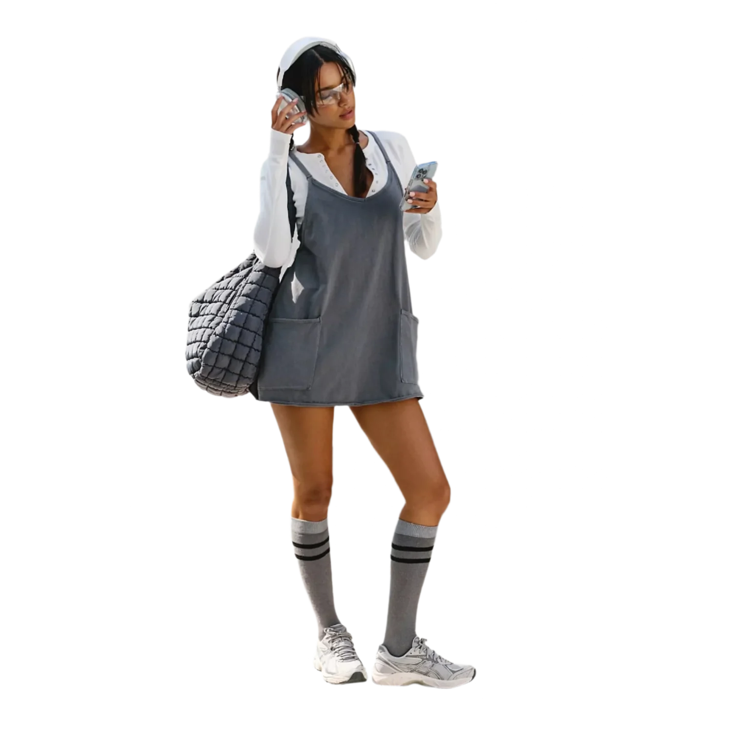 FP Movement 02. WOMENS APPAREL - WOMENS DRESS|SKIRT - WOMENS DRESS ACTIVE Women's Hot Shot Mini Dress 1100 WHITE