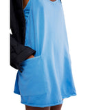 FP Movement 02. WOMENS APPAREL - WOMENS DRESS|SKIRT - WOMENS DRESS ACTIVE Women's Hot Shot Mini Dress 4415 DENIM BLUE