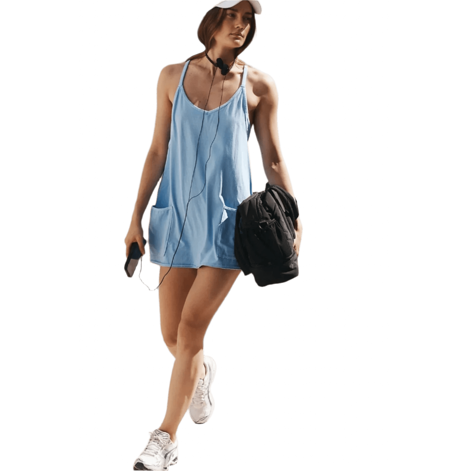 FP Movement 02. WOMENS APPAREL - WOMENS DRESS|SKIRT - WOMENS DRESS ACTIVE Women's Hot Shot Mini Dress 4410 OXFORD BLUE