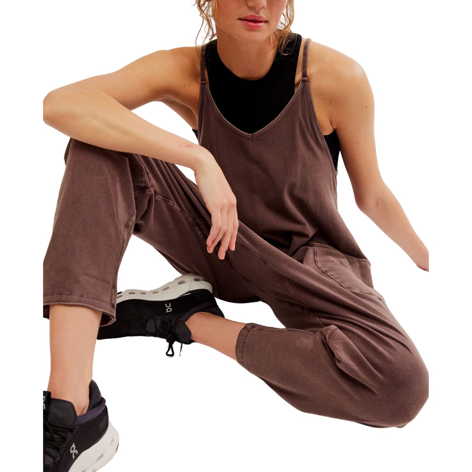 FP Movement 02. WOMENS APPAREL - WOMENS DRESS|SKIRT - WOMENS JUMPERS Women's Hot Shot Onesie 2005 DARK ESPRESSO