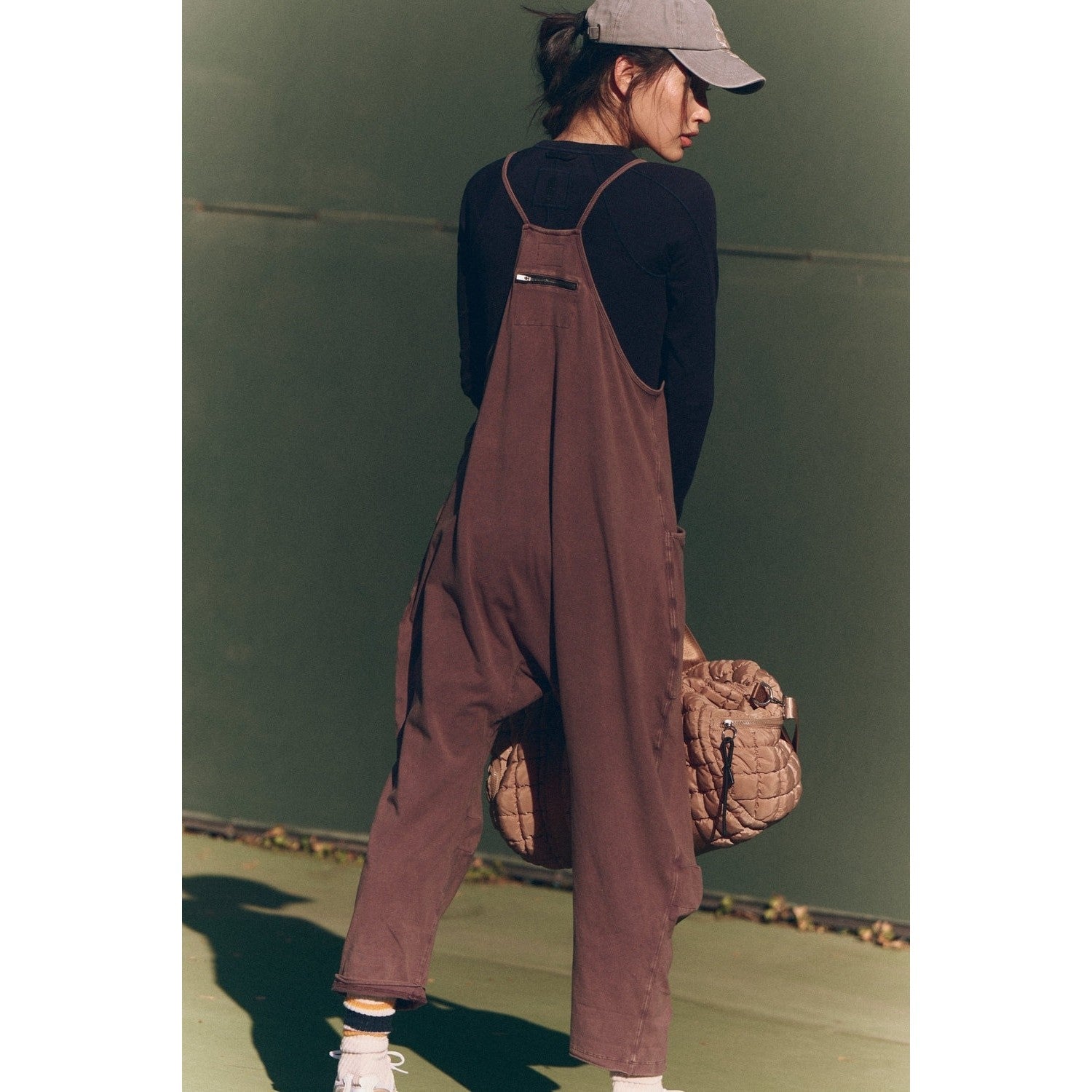 FP Movement 02. WOMENS APPAREL - WOMENS DRESS|SKIRT - WOMENS JUMPERS Women's Hot Shot Onesie 2005 DARK ESPRESSO